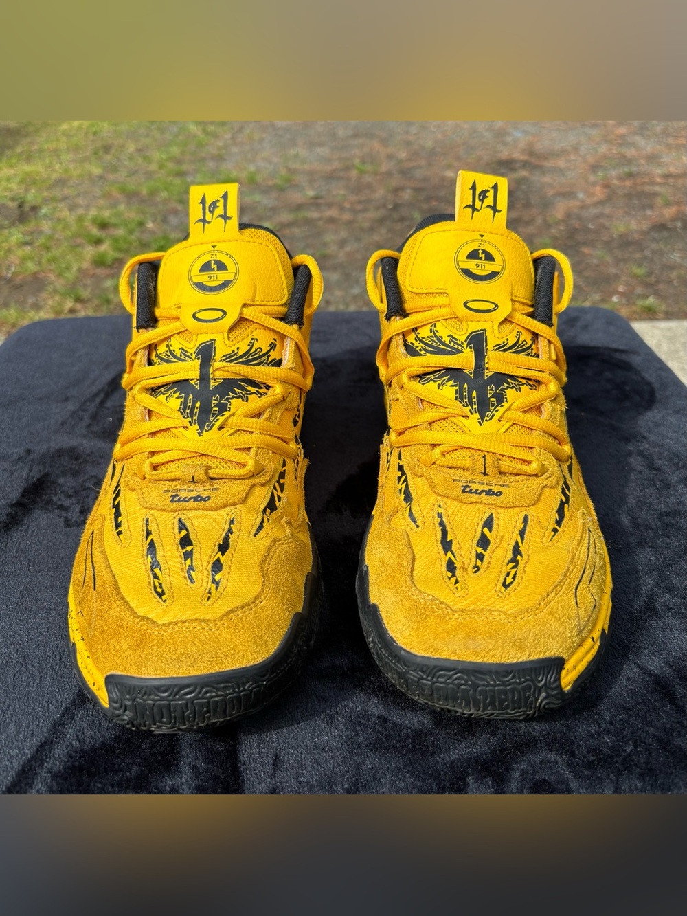 Puma Porsche x MB.03 Sport Yellow 309847-01 Men’s Size 9.5 Basketball Shoes EUC - Picture 3 of 12